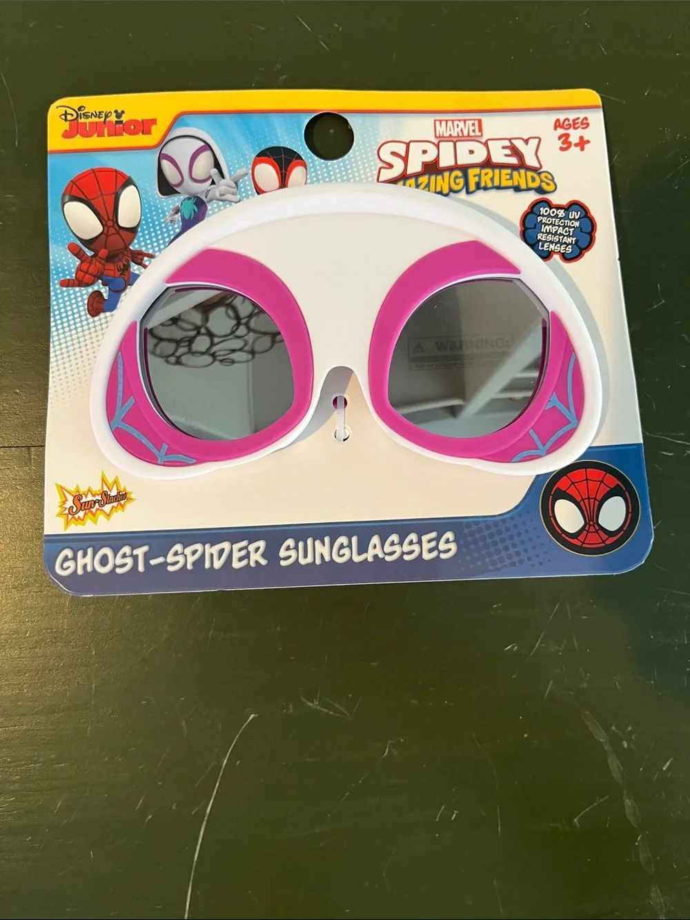Marvel Ghost-Spider Kids Sunglasses - White & Pink